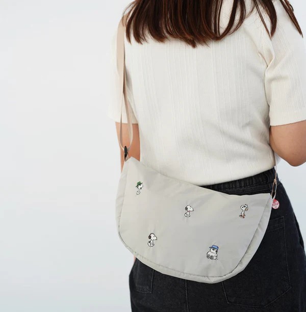 PEANUTS  SOLEILポケッタブルショルダー /BEIGE